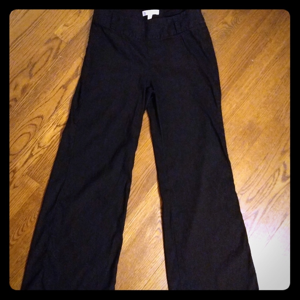 WHBM light weight black pants size 8 EUC